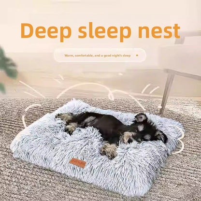 Plush Pet Bed Mat for Cats and Dogs