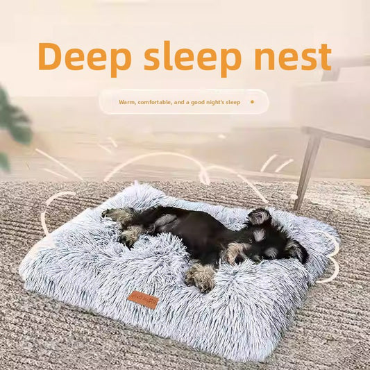 Plush Pet Bed Mat for Cats and Dogs