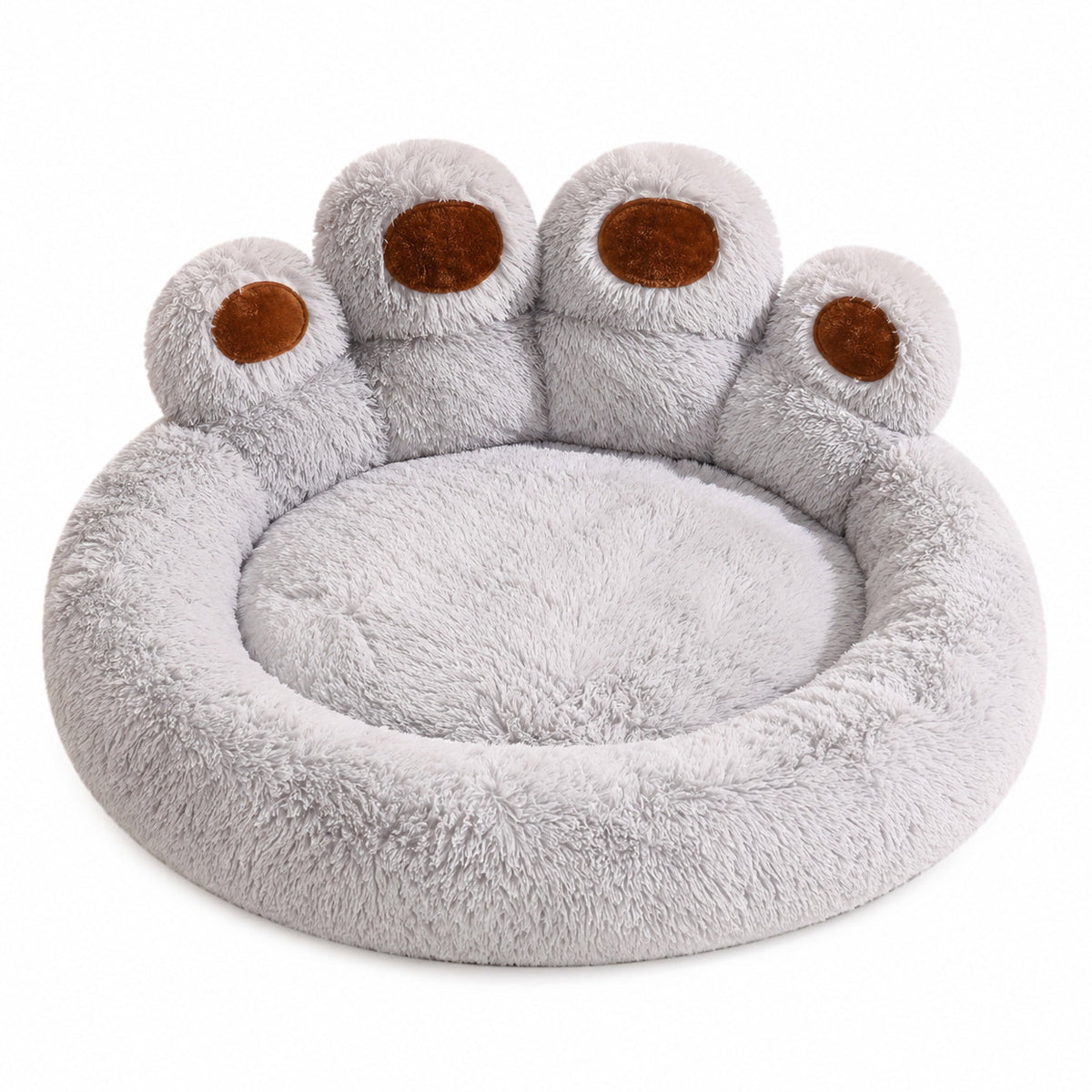 Plush Bear Paw Pet Bed
