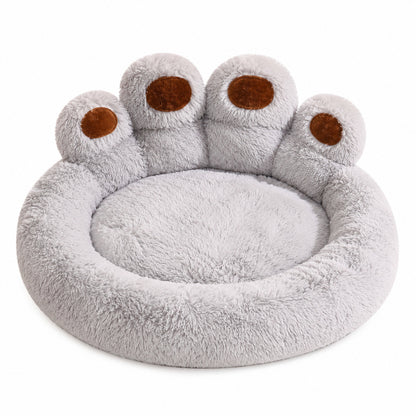 Plush Bear Paw Pet Bed