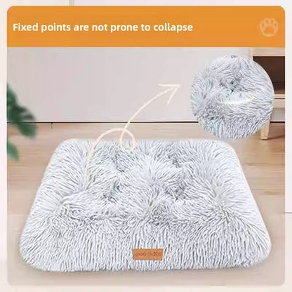 Plush Pet Bed Mat for Cats and Dogs