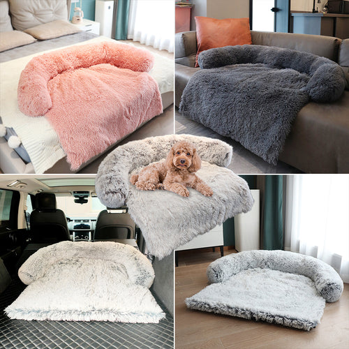 Fuzzy blanket, pet bed, dog bed