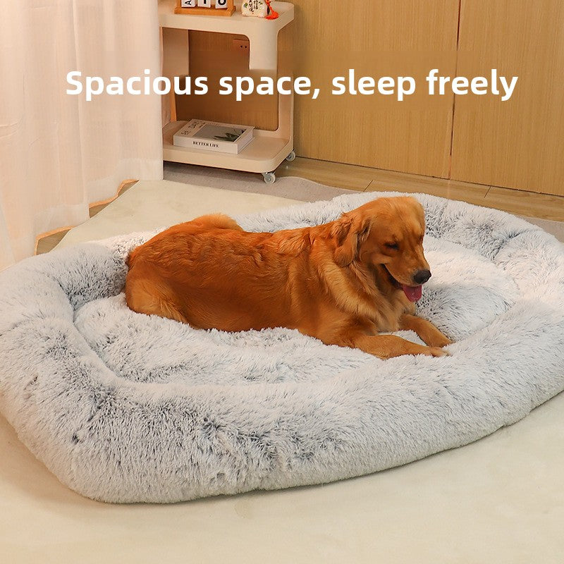Large Plush Dog Bed