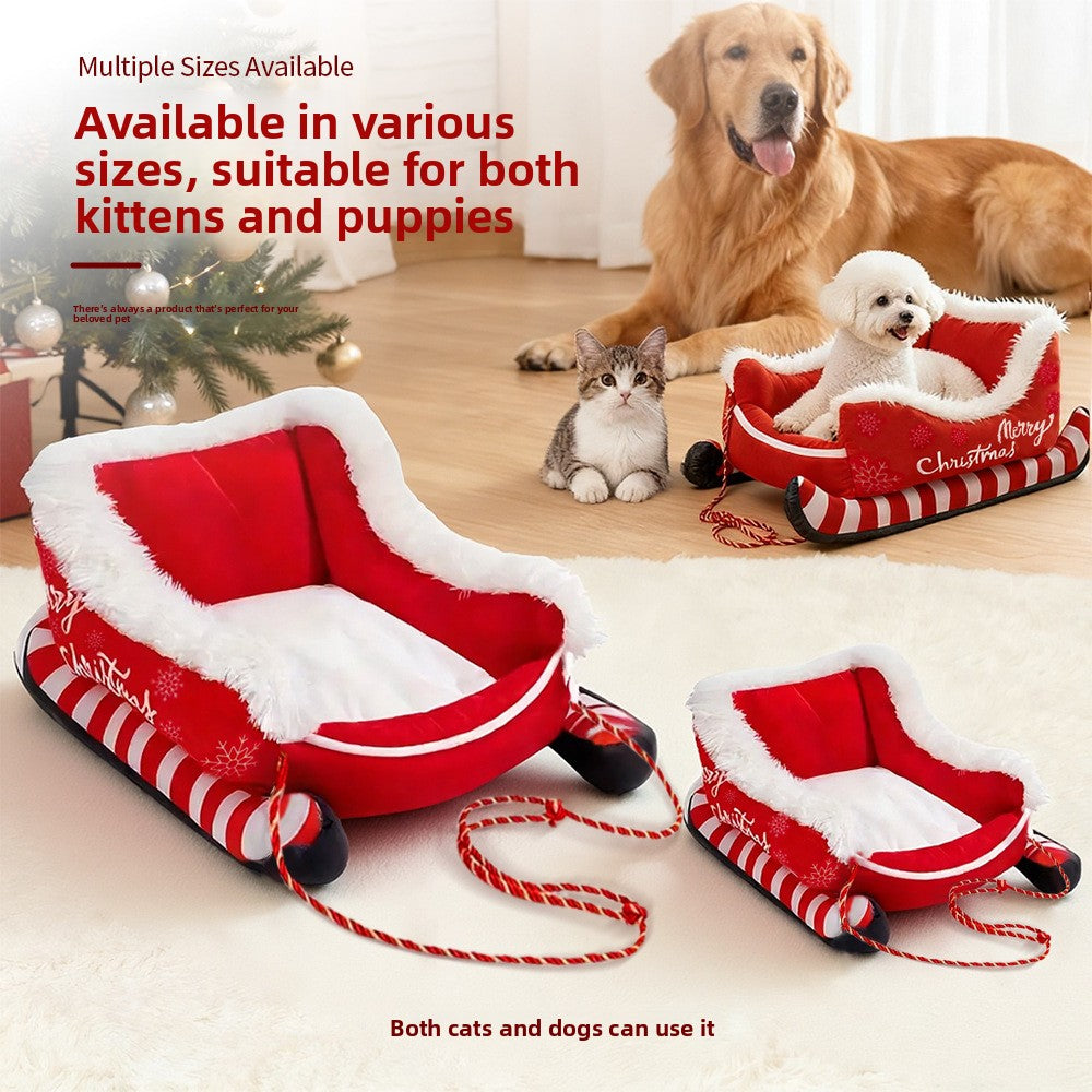Christmas Sleigh Pet Bed