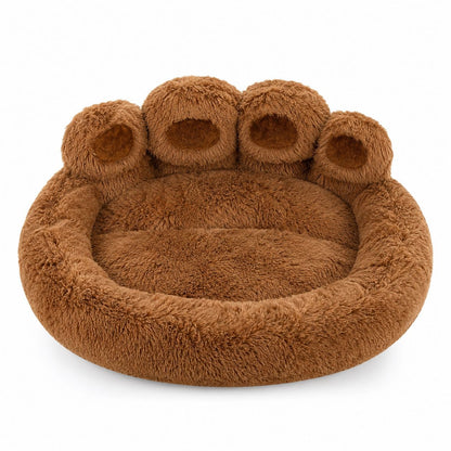 Plush Bear Paw Pet Bed