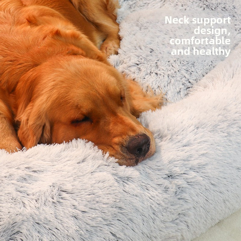 Large Plush Dog Bed