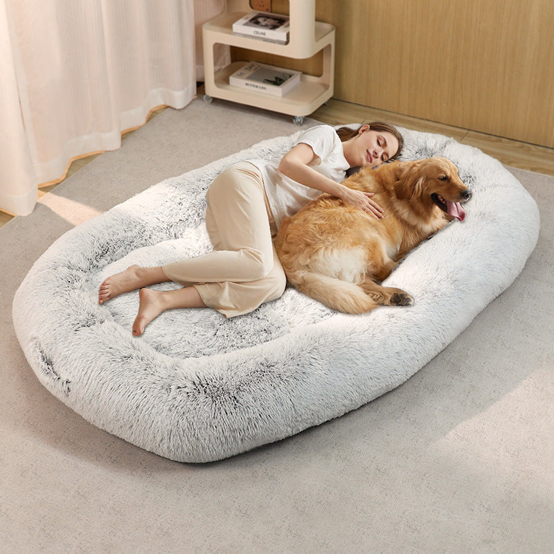 Large Plush Dog Bed