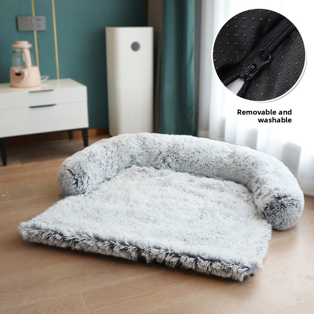 Fuzzy blanket, pet bed, dog bed