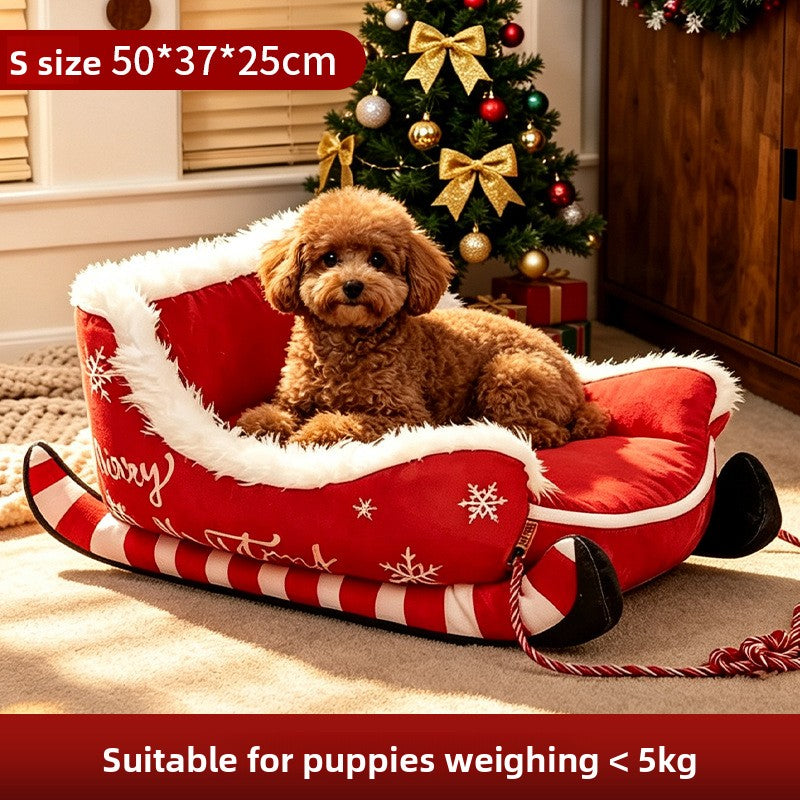 Christmas Sleigh Pet Bed