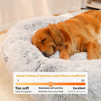 Large Plush Dog Bed