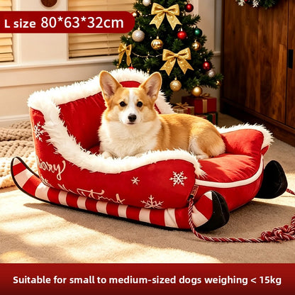 Christmas Sleigh Pet Bed